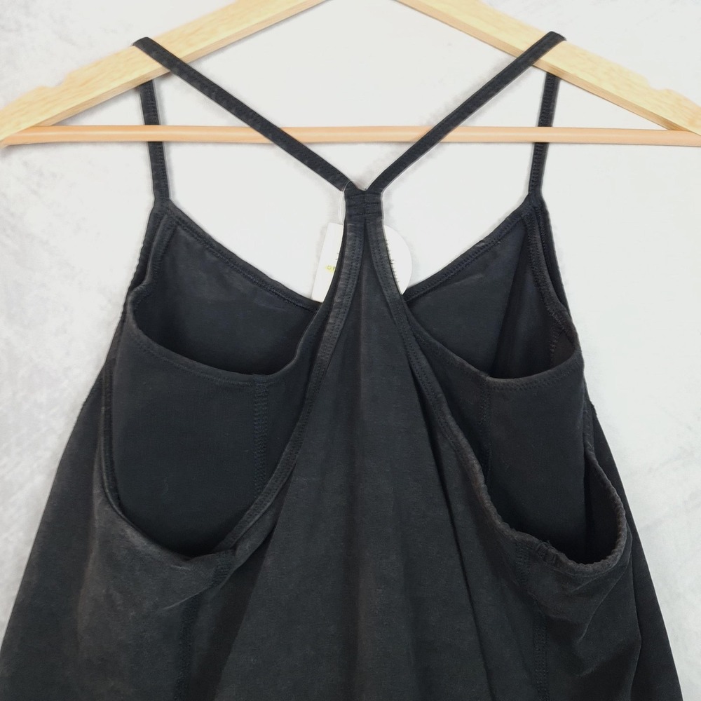 OFFLINE By Aerie Romper Womens XS Black V Neck Strappy Jersey Pockets One Piece - Picture 9 of 16